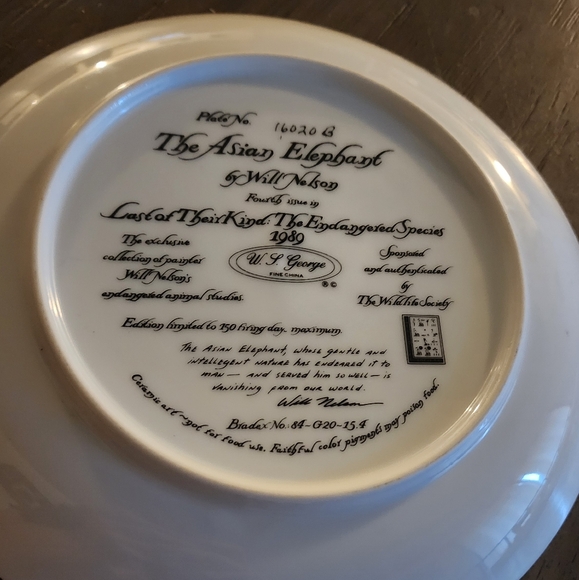 The Asian elephant plate - Picture 2 of 2